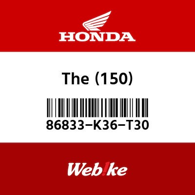 【HONDA Thailand 原廠零件】車身貼紙 86833-K36-T30
