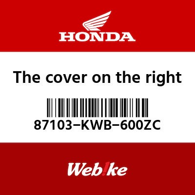 【HONDA Thailand 原廠零件】車身貼紙 87103-KWB-600ZC