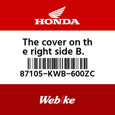 【HONDA Thailand 原廠零件】車身貼紙 87105-KWB-600ZC
