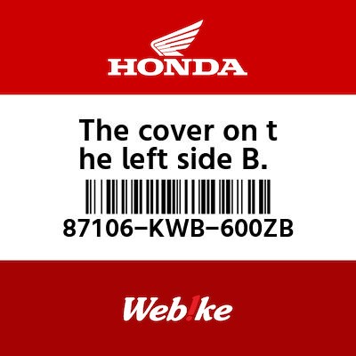 【HONDA Thailand 原廠零件】車身貼紙 87106-KWB-600ZB