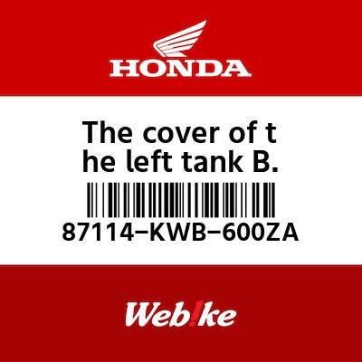 【HONDA Thailand 原廠零件】車身貼紙 87114-KWB-600ZA