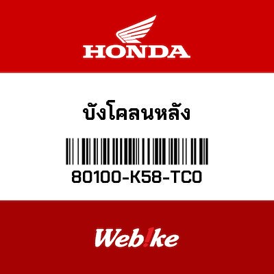 【HONDA Thailand 原廠零件】後土除 80100-K58-TC0